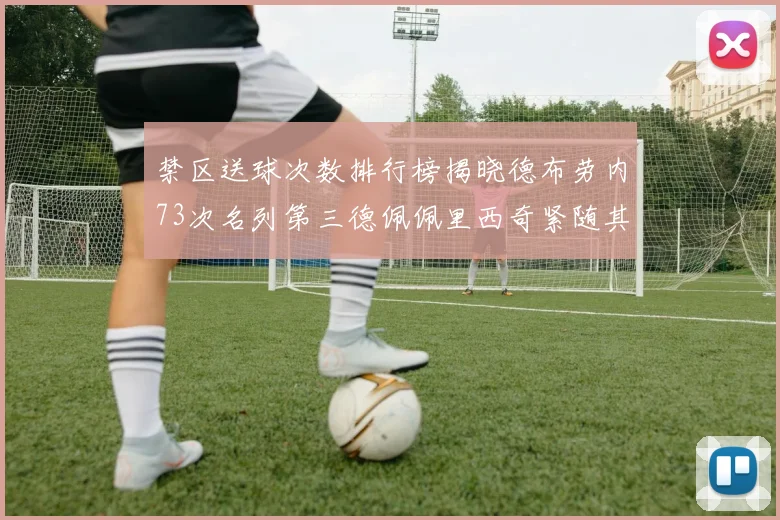 禁区送球次数排行榜揭晓德布劳内73次名列第三德佩佩里西奇紧随其后