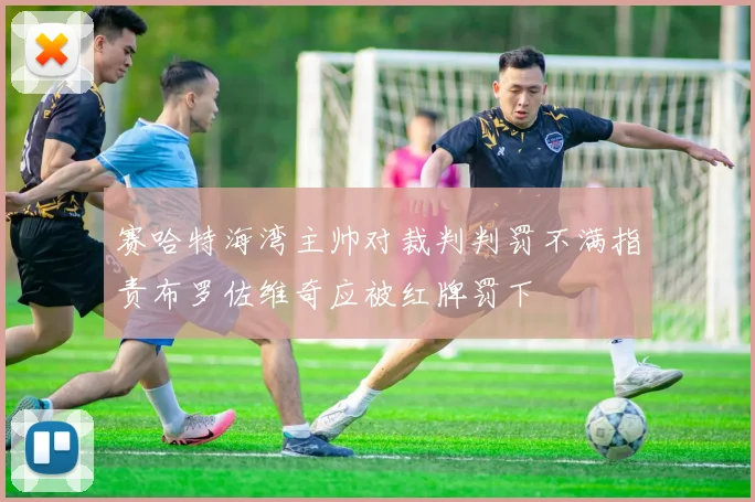赛哈特海湾主帅对裁判判罚不满指责布罗佐维奇应被红牌罚下